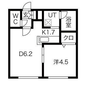 Ｆａｉｒｙ（フェアリー） 206｜北海道札幌市南区澄川五条３丁目(賃貸マンション1LDK・2階・28.36㎡)の写真 その2