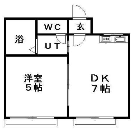 シティハイム聖 102｜北海道札幌市白石区本郷通２丁目南(賃貸アパート1DK・1階・27.16㎡)の写真 その2