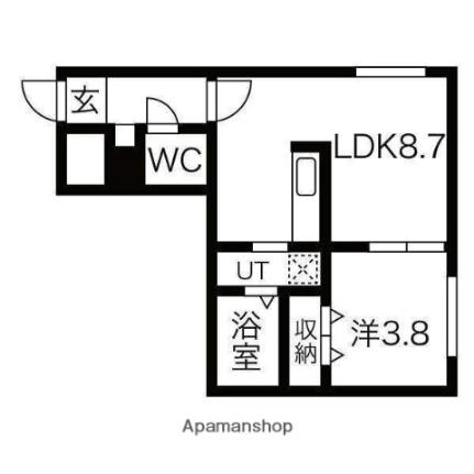 北海道札幌市中央区南五条東３丁目（賃貸マンション1DK・5階・30.50㎡） その2