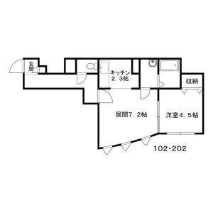 グランピュア菊水 202｜北海道札幌市白石区菊水六条４丁目(賃貸アパート1LDK・3階・35.80㎡)の写真 その2