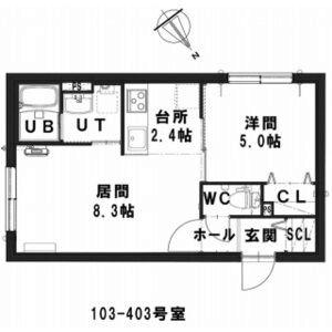 仮）グランメール　東札幌4ー2 403｜北海道札幌市白石区東札幌四条２丁目(賃貸マンション1LDK・4階・36.34㎡)の写真 その2