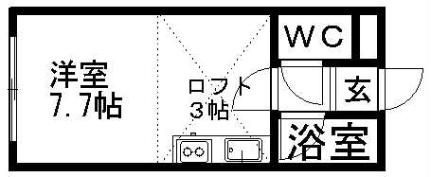 ベルテ・カヤマ 203 ｜ 北海道札幌市豊平区平岸四条７丁目（賃貸アパート1R・2階・17.90㎡） その2