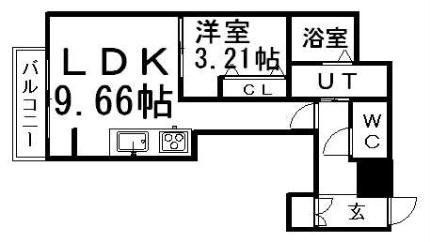 北海道札幌市豊平区平岸四条３丁目(賃貸マンション1LDK・14階・35.25㎡)の写真 その2