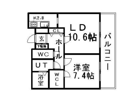 ビッグパレス南5条 1310｜北海道札幌市中央区南五条西８丁目(賃貸マンション1LDK・13階・51.22㎡)の写真 その2