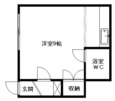 センターハイツ3ー4 3｜北海道札幌市中央区北三条東４丁目(賃貸アパート1K・1階・17.00㎡)の写真 その2