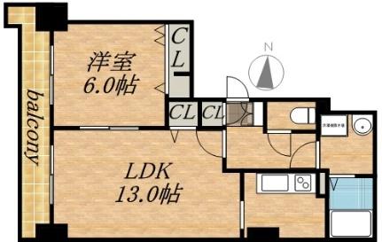 ティアラタワー中島倶楽部（I－IV） 1807｜北海道札幌市中央区南八条西４丁目(賃貸マンション1LDK・16階・46.13㎡)の写真 その2