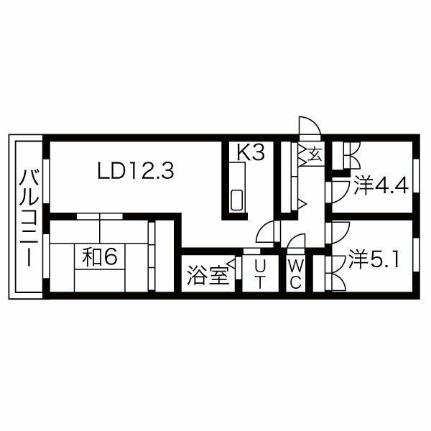 北海道札幌市中央区南二十五条西８丁目(賃貸マンション3LDK・1階・68.25㎡)の写真 その2