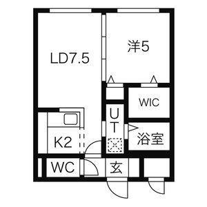 ＧＬＡＳＳ　Ｎ21 405 ｜ 北海道札幌市北区北二十一条西２丁目（賃貸マンション1LDK・4階・24.28㎡） その2