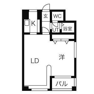 ＮＯＲＴＨＥＲＮ　ＨＩＬＬＳ　南6条 507 ｜ 北海道札幌市中央区南六条西１３丁目（賃貸マンション1LDK・5階・36.05㎡） その2