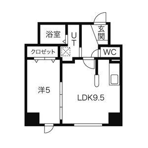 パークヒルズ北円山 903｜北海道札幌市中央区北六条西２０丁目(賃貸マンション1LDK・9階・35.00㎡)の写真 その2