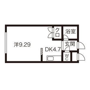 シティノースワン 305｜北海道札幌市中央区大通東５丁目(賃貸マンション1DK・3階・23.50㎡)の写真 その2