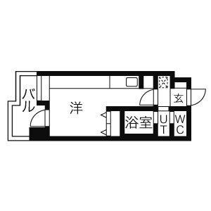 ＬＡＶＩＴＡ410 202｜北海道札幌市中央区南四条西１０丁目(賃貸マンション1K・2階・19.71㎡)の写真 その2