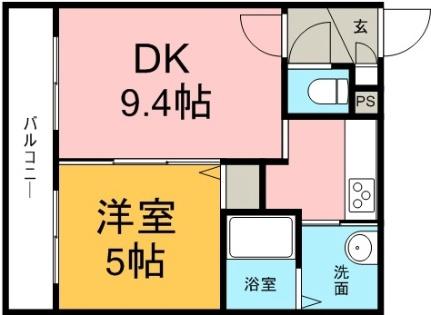 ブランノワールＡＭＪ南郷 205 ｜ 北海道札幌市白石区南郷通１４丁目北（賃貸マンション1DK・2階・37.32㎡） その2