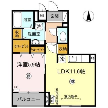 北海道札幌市中央区南八条西１４丁目(賃貸マンション1LDK・1階・44.72㎡)の写真 その2