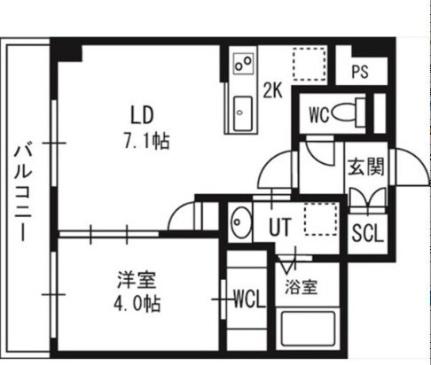 グラードエルヴィータ円山 403｜北海道札幌市中央区大通西２０丁目(賃貸マンション1LDK・4階・40.24㎡)の写真 その2