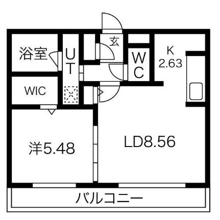 ガイアールＳ19 406｜北海道札幌市中央区南十九条西１０丁目(賃貸マンション1LDK・4階・38.82㎡)の写真 その2