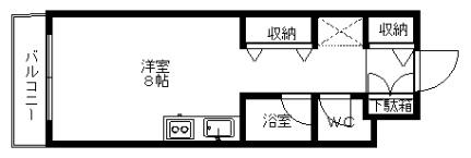 クリオ宮の森壱番館 405｜北海道札幌市中央区宮の森二条８丁目(賃貸マンション1R・4階・23.10㎡)の写真 その2