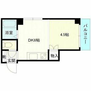 コーポ千花 203｜北海道札幌市西区二十四軒四条７丁目(賃貸マンション1DK・2階・22.27㎡)の写真 その2