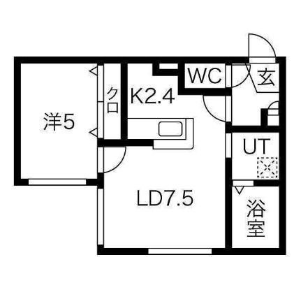 ＤＡＹＳ山鼻 205｜北海道札幌市中央区南二十二条西９丁目(賃貸マンション1LDK・2階・34.50㎡)の写真 その2