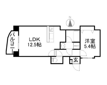 サンティパープ 203｜北海道札幌市中央区南六条西１１丁目(賃貸マンション1LDK・2階・41.50㎡)の写真 その2