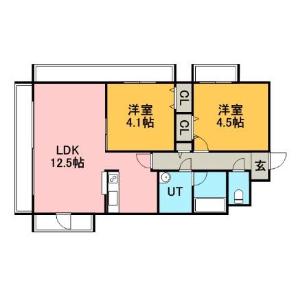 レジディア札幌駅前 506｜北海道札幌市中央区北五条東２丁目(賃貸マンション2LDK・5階・46.99㎡)の写真 その2