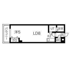 平岸パークヒルハイツ 703｜北海道札幌市豊平区平岸一条１３丁目(賃貸マンション1LDK・7階・34.24㎡)の写真 その2