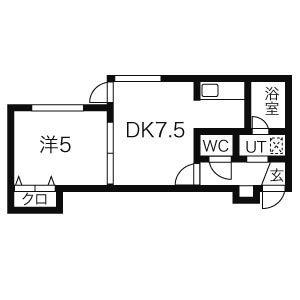 ＣＡＲＥＬ白石（旧　マープル白石） 402｜北海道札幌市白石区東札幌二条６丁目(賃貸アパート1DK・4階・26.80㎡)の写真 その2