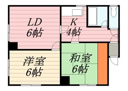 ハイデンス平岸416 220｜北海道札幌市豊平区平岸四条１６丁目(賃貸アパート2LDK・2階・42.12㎡)の写真 その2