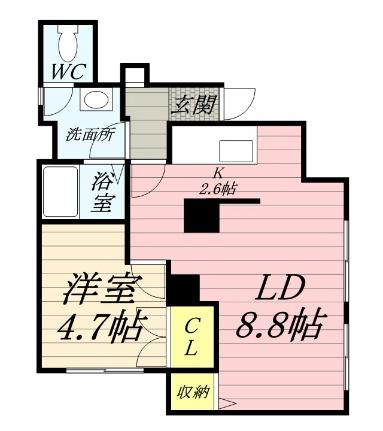 北海道札幌市豊平区平岸一条９丁目(賃貸アパート1LDK・1階・36.00㎡)の写真 その2