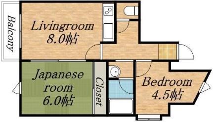 中の島1・1ビル 802｜北海道札幌市豊平区中の島一条１丁目(賃貸マンション2LDK・8階・52.65㎡)の写真 その2