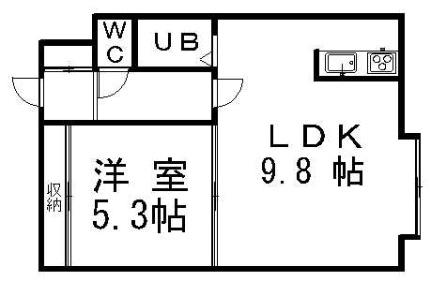 エレガントハウス 403｜北海道札幌市白石区南郷通２１丁目南(賃貸マンション1LDK・4階・32.02㎡)の写真 その2