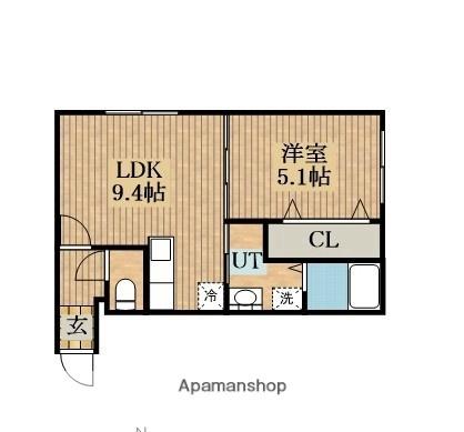 北海道札幌市手稲区手稲本町一条３丁目（賃貸マンション1LDK・3階・34.56㎡） その2