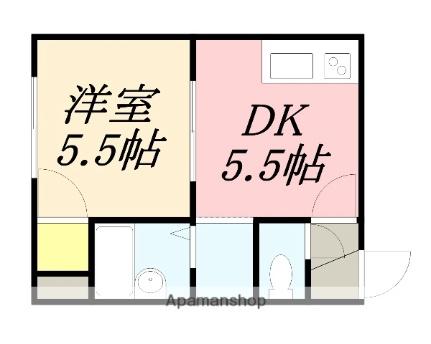 人見ハイツ 105｜北海道函館市人見町(賃貸アパート1DK・1階・24.30㎡)の写真 その2