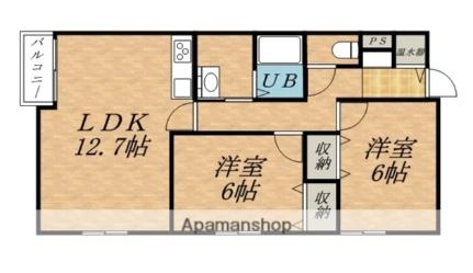 ハイツあかり 101｜北海道函館市桔梗４丁目(賃貸アパート2LDK・1階・57.28㎡)の写真 その2