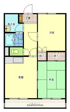 ロイヤルシティ参番館若松町 601｜北海道函館市若松町(賃貸マンション2LDK・6階・47.10㎡)の写真 その2