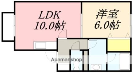 ヴィラカルコーサ 201｜北海道函館市昭和４丁目(賃貸アパート1LDK・2階・40.49㎡)の写真 その2