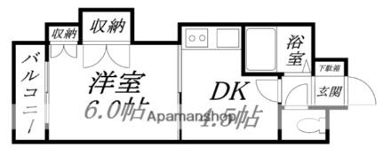 エンドレス高松 506｜北海道函館市高松町(賃貸マンション1DK・4階・24.79㎡)の写真 その2