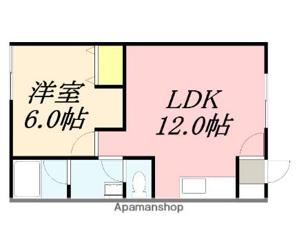 アーバンパレス762 210｜北海道函館市昭和町(賃貸マンション1LDK・2階・34.02㎡)の写真 その2