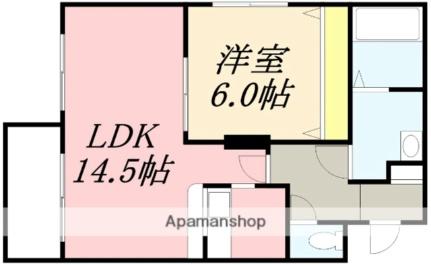 コンフォートパレス花園 105｜北海道函館市花園町(賃貸マンション1LDK・1階・48.60㎡)の写真 その2