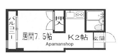 ポートロワール 206｜北海道函館市堀川町(賃貸マンション1K・2階・19.83㎡)の写真 その2