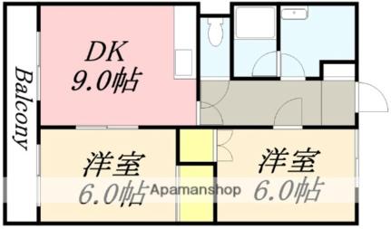 ロイヤルシティ参番館若松町 505｜北海道函館市若松町(賃貸マンション2DK・5階・49.02㎡)の写真 その2