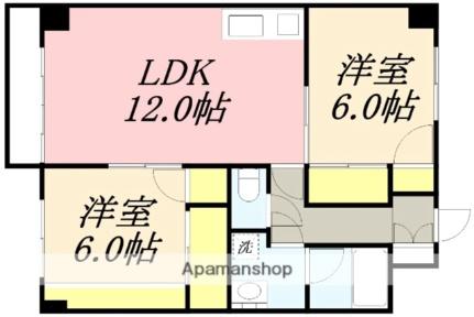 ＭＤサンビレッジ 302｜北海道函館市白鳥町(賃貸アパート2LDK・3階・58.73㎡)の写真 その2