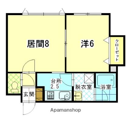 ラ・シャンブル昭和 201｜北海道函館市昭和１丁目(賃貸アパート1LDK・2階・39.68㎡)の写真 その2