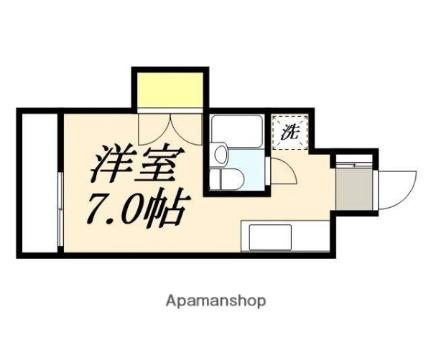 ハイツワン 202｜北海道函館市五稜郭町(賃貸マンション1R・3階・20.00㎡)の写真 その2