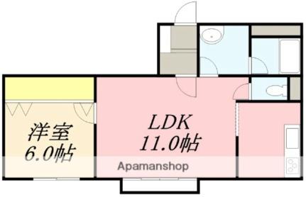 カームレスト千代台 504｜北海道函館市千代台町(賃貸マンション1LDK・5階・49.40㎡)の写真 その2