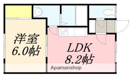 クレイドル富岡II 101｜北海道函館市富岡町２丁目(賃貸アパート1DK・1階・32.40㎡)の写真 その2