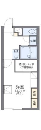 レオパレスひまわり 201｜北海道函館市赤川町(賃貸アパート1K・2階・23.18㎡)の写真 その2