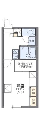 レオパレスａｙｅ．III 207｜北海道函館市港町３丁目(賃貸アパート1K・2階・23.18㎡)の写真 その2