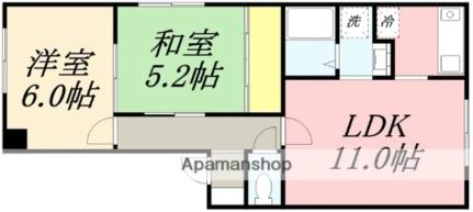 メイユールＭＯＧＡＭＩII 201｜北海道函館市八幡町(賃貸アパート2LDK・2階・50.10㎡)の写真 その2