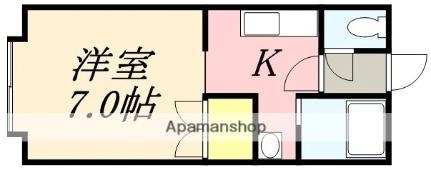 シングルコート上野II 201｜北海道函館市上野町(賃貸アパート1K・2階・22.32㎡)の写真 その2